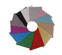 Trimits Glitter Acrylic Crafting Felt Pack, Assorted Colours A, 30 x 23cm