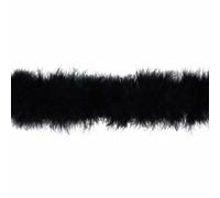 Trimits High Quality Decorative Marabou Boa Feather Trim - Black, 1Mtr
