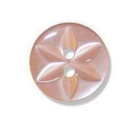 Trimits Impex Polyester Star Buttons 10mm / 7 Pieces - BU0170 Peach