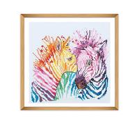 Trimits Large Cross Stitch Kits - Counted Embroidery Needlework for Adults Beginners Kids, Christmas Gifts Wall Art (Frame Not Included), 11 Count, Zebras