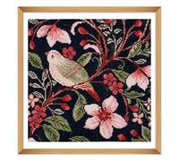 Trimits Large Cross Stitch Kits - Counted Embroidery Needlework for Adults Beginners Kids, Christmas Gifts Wall Art (Frame Not Included), 11 Count, Bird Blossom