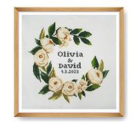 Trimits Large Cross Stitch Kits - Counted Embroidery Needlework for Adults Beginners Kids, Christmas Gifts Wall Art (Frame Not Included), 11 Count, Celebration