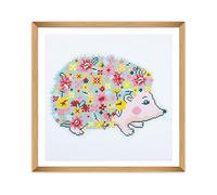 Trimits Large Cross Stitch Kits - Counted Embroidery Needlework for Adults Beginners Kids, Christmas Gifts Wall Art (Frame Not Included), 11 Count, Hedgehog