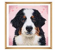 Trimits Large Cross Stitch Kits - Counted Embroidery Needlework for Adults Beginners Kids, Christmas Gifts Wall Art (Frame Not Included), 11 Count, Woof