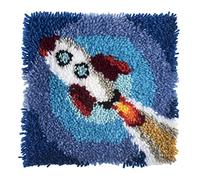 Trimits Latch Hook Kit, Rocket, 30 x 30cm, GCK095