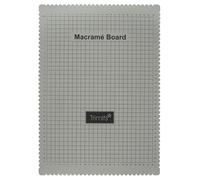 Trimits Macrame Board - A3: 29.7 x 42cm (12 x 17in) Double Sided Metric & Imperial, Self-Healing for Braiding, Knots, Craft Projects - Grey