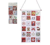 Trimits Make Your Own Fabric Pocket Advent Calendar Kit, 31 x 55cm, White