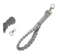 Trimits Make Your Own Macramé Decoration Kit, Silver Grey Keyring