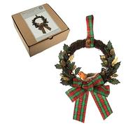 Trimits Make Your Own Wreath Kit, Tartan, 20cm BW20/TTN