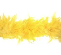 Trimits Marabou Feather Boa 1.8m x 12cm - Fancy Dress Feather Scarf for Parties, Holidays, Festivals, Pride, Hen Do, Stag Do, Halloween, Christmas Tree - Yellow