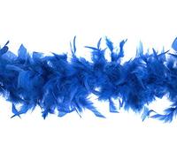 Trimits Marabou Feather Boa Fancy Dress for Parties, Festivals, Pride, Hen Do, Stag Do, Halloween, Christmas, Royal Blue, 1.8m x 12cm