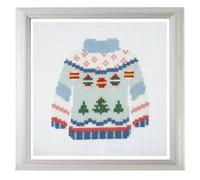 Trimits Mini Counted Cross Stitch Kits, 13 x 13cm (5 x 5in), Christmas Jumper