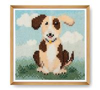 Trimits Mini Counted Cross Stitch Kits, 13 x 13cm (5 x 5in), Dog