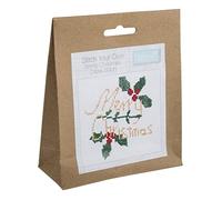 Trimits Mini Counted Cross Stitch Kits, 13 x 13cm (5 x 5in), Merry Christmas