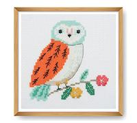 Trimits Mini Counted Cross Stitch Kits, 13 x 13cm (5 x 5in), Owl