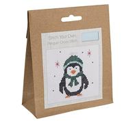 Trimits Mini Counted Cross Stitch Kits, 13 x 13cm (5 x 5in), Penguin