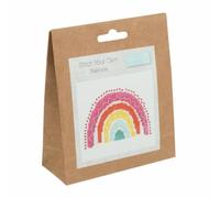 Trimits Mini Counted Cross Stitch Kits, 13 x 13cm (5 x 5in), Rainbow