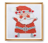 Trimits Mini Counted Cross Stitch Kits, 13 x 13cm (5 x 5in), Santa
