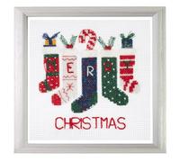 Trimits Mini Counted Cross Stitch Kits, 13 x 13cm (5 x 5in), Stockings