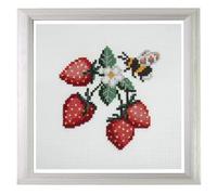 Trimits Mini Counted Cross Stitch Kits, 13 x 13cm (5 x 5in), Strawberries