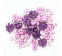 Trimits Mini Flowers Button Pack - Lilac, 4mm to 10mm