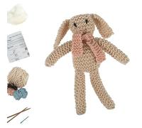 Trimits 'My First' Beginner Crochet Kit - Crochet Starter Kit Including Yarn, Needles, Stuffing, & Instructions, Beginners Knitting Set Gift - 27.5 x 18.5cm, Bunny