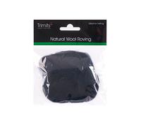 TRIMITS Natural 100% Wool Roving for Needle Felting 10g - Navy