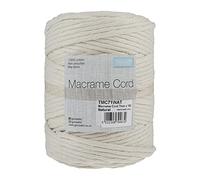 Trimits Natural Crafting Cotton Twisted Macramé Cord, 7mm x 100m