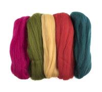Trimits Natural Felting Roving Wool, Assorted Bright, 50 g FW50.AS2