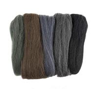 Trimits Natural Felting Roving Wool, Assorted Melange, 50 g