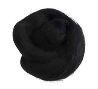 Trimits Natural Felting Roving Wool, Black, 10 g