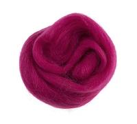 Trimits Natural Felting Roving Wool, Bright Pink, 10 g