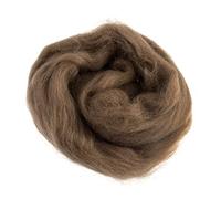 Trimits Natural Felting Roving Wool, Café au Lait, 10 g
