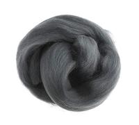 Trimits Natural Felting Roving Wool, Dark Grey, 10 g