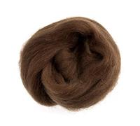 Trimits Natural Felting Roving Wool, Fudge Brown, 10 g