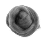 Trimits Natural Felting Roving Wool, Light Grey, 10 g