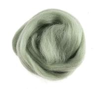 Trimits Natural Felting Roving Wool, Mint Green, 10 g