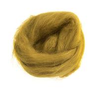 Trimits Natural Felting Roving Wool, Mustard Yellow, 10 g