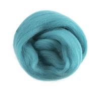Trimits Natural Felting Roving Wool, Teal, 10 g