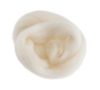 Trimits Natural Felting Roving Wool, White, 10 g