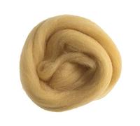 Trimits Natural Felting Roving Wool, Yellow, 10 g