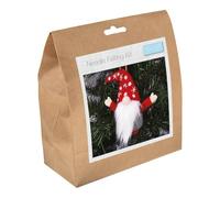 Trimits Needle Felting Craft Kit, Christmas, Includes Roving Wool Needle Stuffing Instructions, Gonk