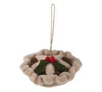 Trimits Needle Felting Craft Kit, Christmas, Includes Roving Wool Needle Stuffing Instructions, Mince Pie