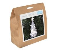 Trimits Needle Felting Craft Kit, Christmas, Includes Roving Wool Needle Stuffing Instructions, Nordic Tree