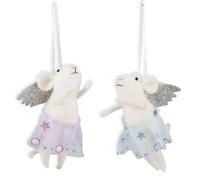 Trimits Needle Felting Mice Kit - Christmas Tree Decorations for Kids & Adults, Complete Craft Kit with Instructions, Wool Felt Set for Beginners, Homemade Gifts & DIY Baubles Embellishments