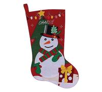 Trimits Personalised Felt Stocking Kit, Make Your Own, Pre Cut Pieces, Christmas Snowman, 26.5 x 45.7cm
