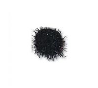 Trimits Pom Poms Metallic Black - per pack of 100