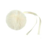 Trimits Pompom Faux Fur Size 11 cm - 15 Colours to Choose From (Cream)
