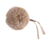 Trimits Pompom Faux Fur Size 11 cm - 15 Colours to Choose From (Natural)