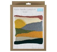 Trimits Punch Needle Cushion Kit, 36 x 36cm (14 x 14in), Sunset